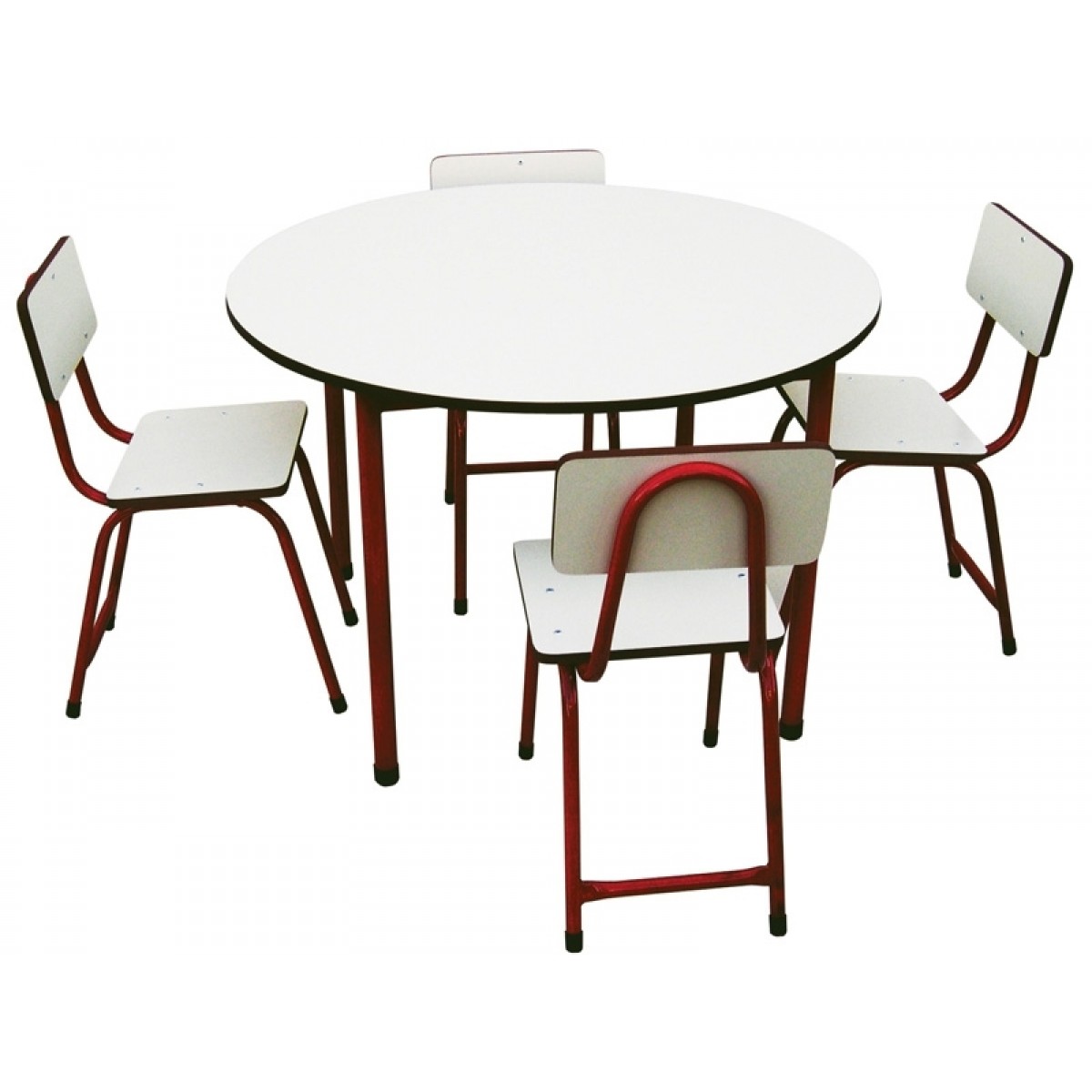 CONJUNTO DE MESA REDONDA COM 4 CADEIRAS