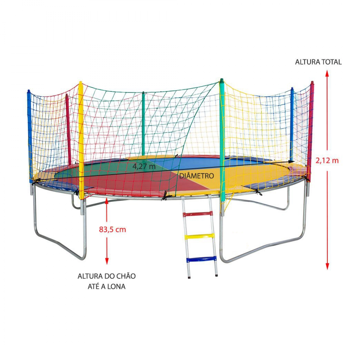 Planet Brink Cama Elastica 4 27 Mts Lona Colorida Lona Colorida Cama Elastica